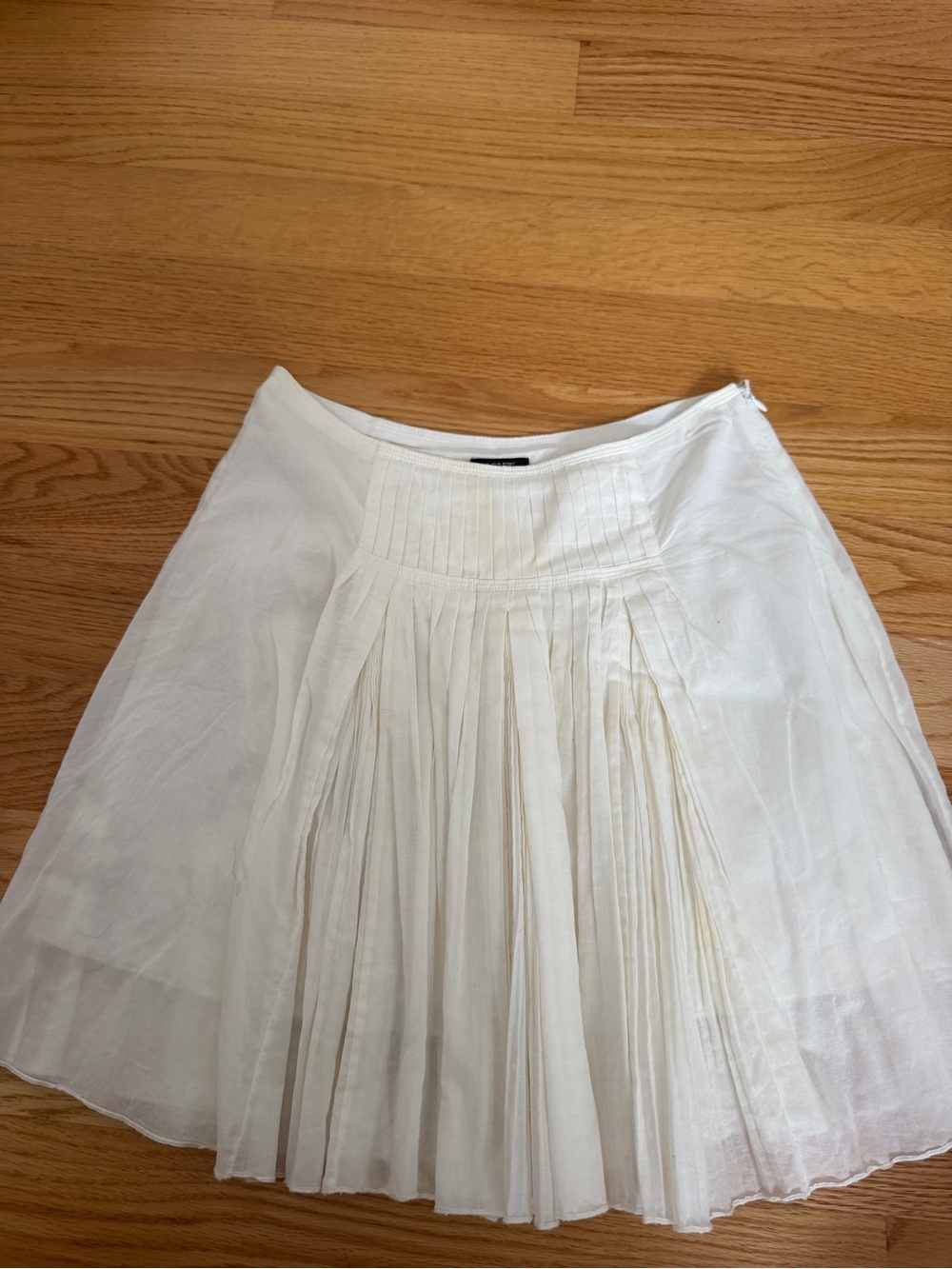 J. Crew White Circle Skirt